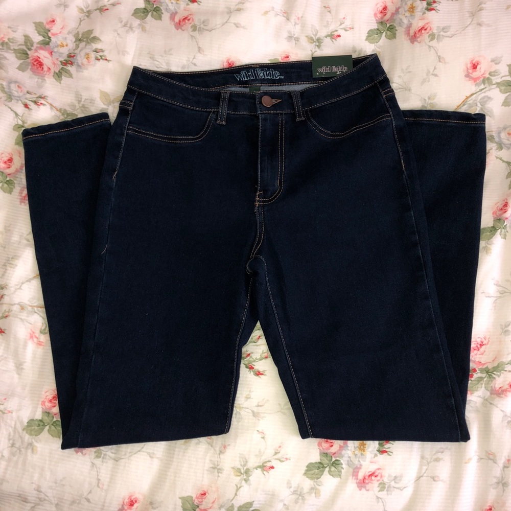 High Waisted Dark Wash Skinny Jeans